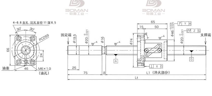 KURODA GG2010DS-BALR-1005A 黑田丝杆替换尺寸视频