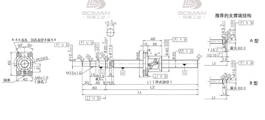 KURODA GP2005DS-BALR-1005B-C3F 黑田丝杠擦洗器材料
