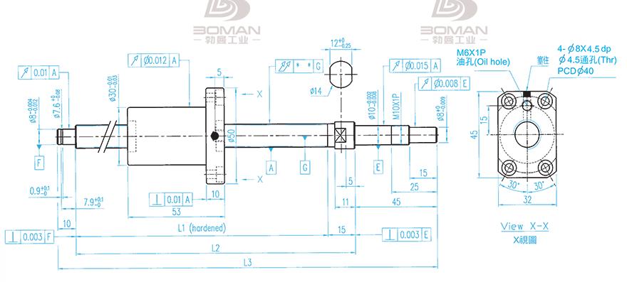 TBI XSVR01210B1DGC5-280-P1 tbi丝杆轴承型号怎么看