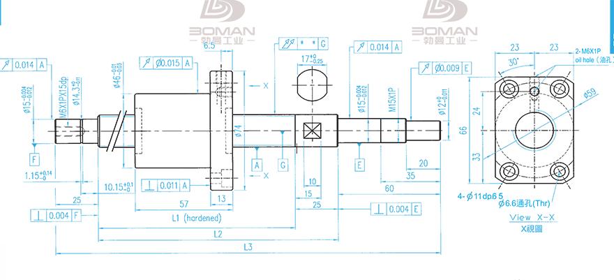TBI XSVR02010B1DGC5-1099-P1 tbi滚珠丝杆配件
