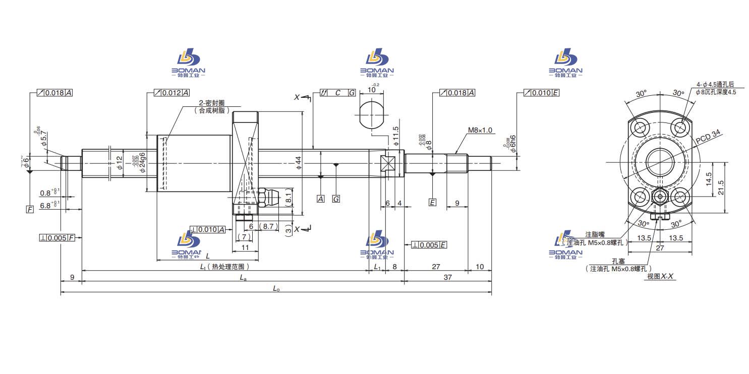 PSS1210N1D0521-FSS滚珠丝杠